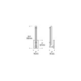 Visual Comfort & Co. Modern Collection Kal Small Sconce, 1-Light, LED, Natural Brass, 13.3"H (700BCKAL13NB-LED930-277 70PGCLR) 