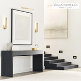 Visual Comfort & Co. Modern Collection Kal Small Sconce, 1-Light, LED, Natural Brass, 13.3"H (700BCKAL13NB-LED930-277 70PGCLR) 