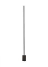 Visual Comfort & Co. Modern Collection Stagger Large Wall Sconce, 1-Light, LED, Nightshade Black, 49.1"H (700WSSTG48B-LED927-277 70PGHFQ) 