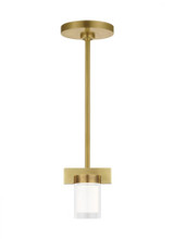 Visual Comfort & Co. Modern Collection Esfera Small Pendant, 1-Light, LED, Natural Brass, 4.8"H (700TDESF5NB-LED927-277 70PGFGA) 