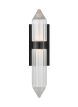 Visual Comfort & Co. Modern Collection Langston Large Wall Sconce, 1-Light, LED, Plated Dark Bronze, 18"H (700WSLGSN18PZ-LED927 70PKE6Y) 