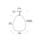 Visual Comfort & Co. Modern Collection Kapoor Large Pendant, 1-Light, LED, Transparent Smoke/Natural Brass, 21.7"H (700TDKPR17KNB-LED927 70PGJGP) 