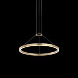 Matteo Lighting O'Hara Chandelier, 1-Light, LED, Brushed Gold, 23.63"W (C30824BG 3060NNK) 