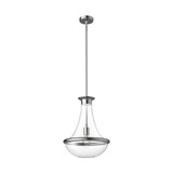 Alora Lighting Marcel Pendant, 1-Light, Chrome, 18.5"H 
