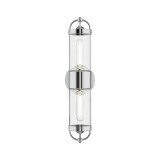 Alora Lighting Lancaster Wall Vanity, 6-Light, Chrome, 21"H 