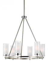 Generation Lighting 6 - Light Chandelier, Generation Lighting - Feiss F2985/6SN/CH AC4A4 