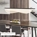 Visual Comfort & Co. Modern Collection Nyra Linear Suspension, 3-Light, LED, Nightshade Black, 72"L (700LSNYR72B-LED930 70PDCXV) 