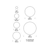 Visual Comfort & Co. Modern Collection Trellis Spacer Round, Natural Brass, 18.3"W (700TRSRNGR624NB 70PGCKG) 