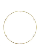 Visual Comfort & Co. Modern Collection Trellis Spacer Round, Natural Brass, 18.3"W (700TRSRNGR624NB 70PGCKG) 