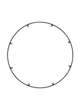 Visual Comfort & Co. Modern Collection Trellis Spacer Round, Nightshade Black, 18.3"W (700TRSRNGR818B 70PGCKR) 