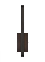 Visual Comfort & Co. Modern Collection Banda Wall/Bath Vanity, 1-Light, LED, Dark Bronze, 13"H (700BCBND13Z-LED930 70PGCL8) 