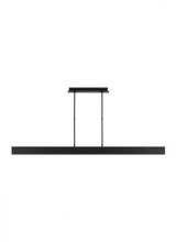 Visual Comfort & Co. Modern Collection I-Beam Linear Suspension, 1-Light, LED, Nightshade Black, 72.2"L (700LSIBM72B-LED927 70PGEJ5) 