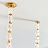 Visual Comfort & Co. Modern Collection Collier Chandelier, LED, Natural Brass, 115.1"H (700CLR108NB-LED930R 70PGHHL) 