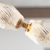 Visual Comfort & Co. Modern Collection Collier Chandelier, 1-Light, LED, Natural Brass, 115.1"H (700CLR108NB-LED930R-277 70PGHHM) 