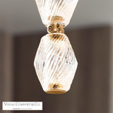 Visual Comfort & Co. Modern Collection Collier Pendant, LED, Natural Brass, 38.9"H (700CLR36NB-LED930R 70PGJG9) 