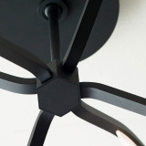 Visual Comfort & Co. Modern Collection Belterra Flushmount/Chandelier, 1-Light, LED, Matte Black, 34.2"W (700BLT30B-LED935 70PKE8K) 