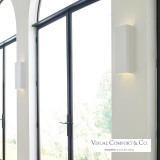 Visual Comfort & Co. Modern Collection Brompton Large Wall Sconce, 1-Light, LED, Matte White, 17"H (700WSBMT17W-LED930 70PKD9X) 