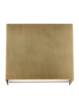 Visual Comfort & Co. Modern Collection Brompton Small Wall Sconce, 1-Light, LED, Natural Brass, 5"H (700WSBMT5NB-LED930 70PKDA2) 