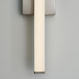 Visual Comfort & Co. Modern Collection Lufe Square Bath Vanity, 1-Light, LED, Satin Nickel, 24"L (700BCLUFS24S-LED935-277 70PKF5Q) 