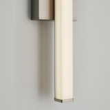 Visual Comfort & Co. Modern Collection Lufe Square Bath Vanity, 1-Light, LED, Satin Nickel, 24"L (700BCLUFS24S-LED935-277 70PKF5Q) 