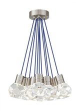Visual Comfort & Co. Modern Collection Kira Ceiling Pendant, 11-Light, LED, Satin Nickel, 20"W (700TDKIRAP11US-LEDWD 70PGKE2) 