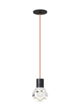 Visual Comfort & Co. Modern Collection Kira Pendant, 1-Light, LED, Black, 7.1"H (700TDKIRAP1OB-LED922 70PGKF1) 