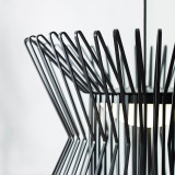 Visual Comfort & Co. Modern Collection Syrma Pendant, 1-Light, LED, Matte Black, 21.5"W (700TDSYRPB-LED935 70PKF77) 