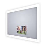 Electric Mirror Silhouette Lighted Mirror Television, 21.5" HD Television Display, Integrated LED, Clear, 42"H x 60"W x 1.75"D (SIL-215-AV-6042 YUU6011X47) 