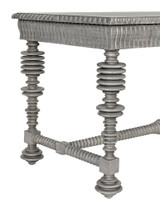 Noir Portuguese Desk, Distressed Grey, 60"W (GDES115DGR-S YUU6013EXT) 