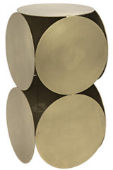 Noir Lola Side Table, Antique Brass, 24"H (GTAB822MB YUU6013NRL) 