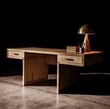 Noir Degas Desk, Washed Walnut, 76"W (GDES155WAW YUU6013EY3) 