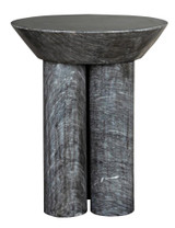 Noir Nox Side Table, Black Marble, 22"H (GTAB977B YUU6013NTE) 