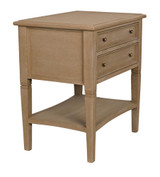 Noir Oxford Side Table, 2-Drawer, Weathered, 30"H (GTAB246WEA YUU6013NTN) 