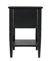 Noir Oxford Side Table, 2-Drawer, Hand-Rubbed Black, 30"H (GTAB246HB YUU6013NTP) 