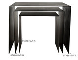 Noir Yves Side Table, Matte Black, 18"H (GTAB815MTB-M YUU6013PQR) 