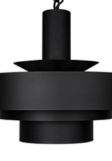 Noir Parlor Pendant, 4-Light, Matte Black, 22"W (LAMP753MTB YUU6013GXU) 