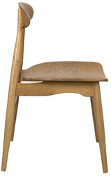 Noir Surf Dining Chair, Natural, 30.5"H (AE-15N YUU6013HVU) 