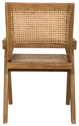 Noir Jude Dining Chair, Natural, Caning, 35"H (GCHA278T YUU6013JWL) 
