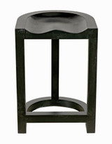 Noir Saddle Counter Stool 