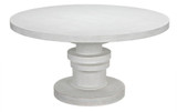 Noir Hugo Dining Table, White Wash, 60"W (GTAB558WH YUU6013KV5) 