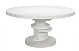 Noir Hugo Dining Table, White Wash, 60"W (GTAB558WH YUU6013KV5) 