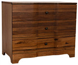 Noir Claudie Chest, 3-Drawer, Dark Walnut, 38"W GDRE202DW, Noir GDRE202DW YUU6013LUQ 