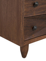 Noir Diamond Chest, 4-Drawer, Dark Walnut, 36"W GDRE180DW, Noir GDRE180DW YUU6013LV1 