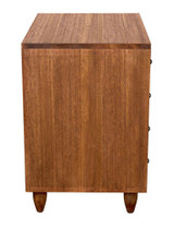 Noir Diamond Chest, 4-Drawer, Dark Walnut, 36"W GDRE180DW, Noir GDRE180DW YUU6013LV1 