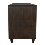 Noir Diamond Chest, 8-Drawer, Ebony Walnut, 72.5"W GDRE180-2EB, Noir GDRE180-2EB YUU6013LV5 