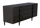 Noir Morten Dresser, 9-Drawer, Pale, 72"W GCON241P, Noir GCON241P YUU6013MQT 