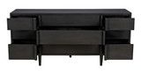 Noir Morten Dresser, 9-Drawer, Pale, 72"W GCON241P, Noir GCON241P YUU6013MQT 