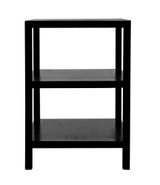 Noir 2-Shelf Side Table, Hand-Rubbed Black, 26"H (GTAB235HB YUU6013MR2) 
