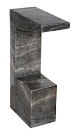 Noir Aero Side Table, Black Marble, 30"H (GTAB978B YUU6013MRD) 