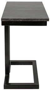 Noir Alonzo Side Table, Matte Black, 23"H (GTAB359-ML YUU6013MRJ) 